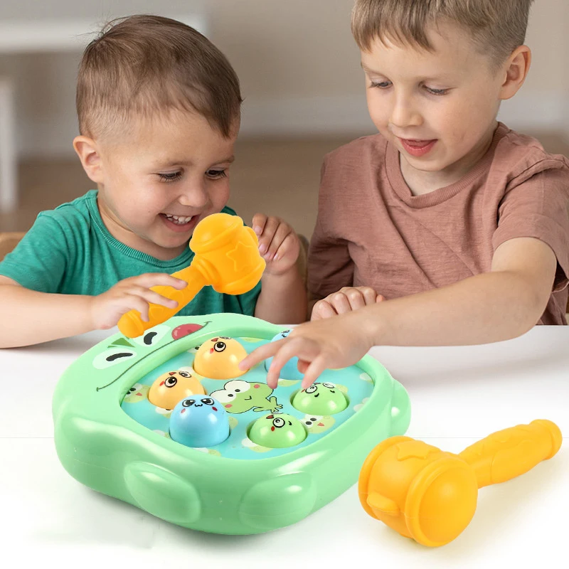 Whac-A-Mole Knocking Baby Toys Montessori Toddler Educational Tool Kids Gift Parent Child Interactive Board Hammering Party Game