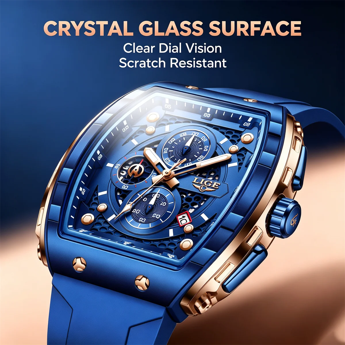 LIGE 2026 TOP Mens Wristwatch Classic Luxury Military Watches Men Quartz Date Luminous Business Casual Men Sports Watches Reloj
