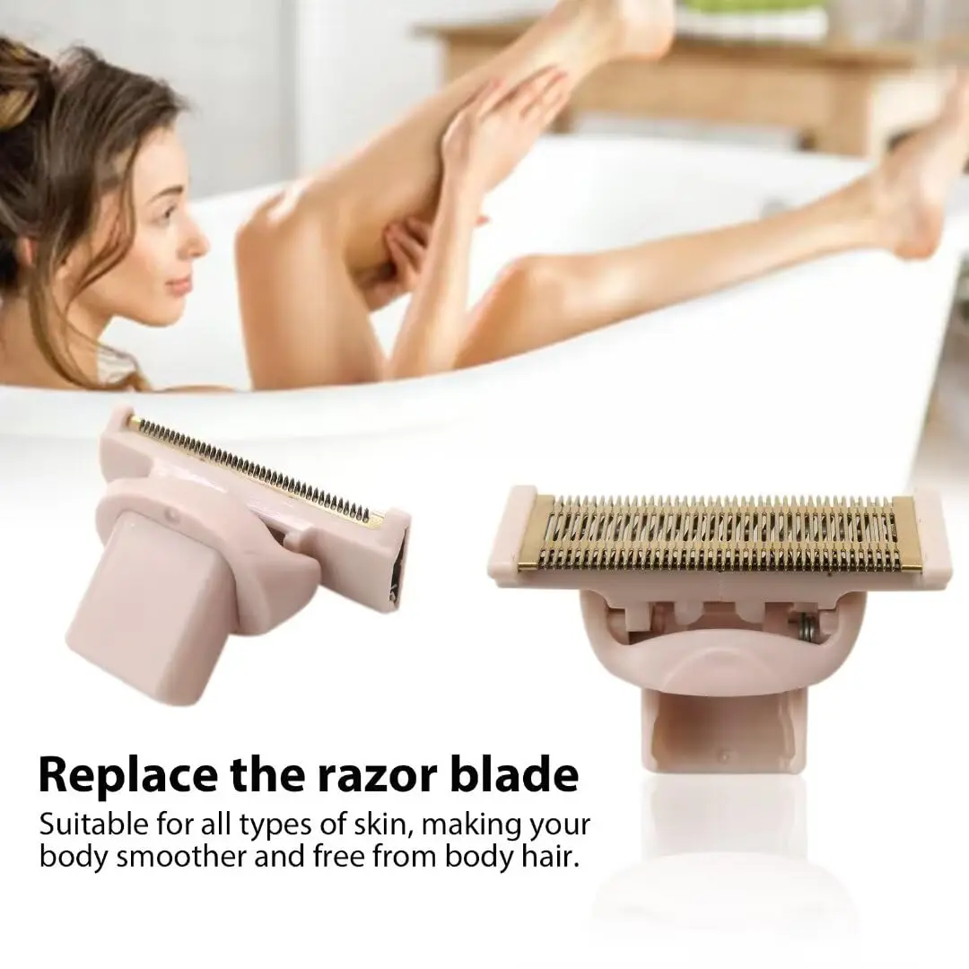 Vervangend mes voor lichaamsscheerapparaat van hoge kwaliteit, geschikt voor onberispelijk Nu-scheerapparaat Finish Touch-vervangend hoofdmes, roségoud