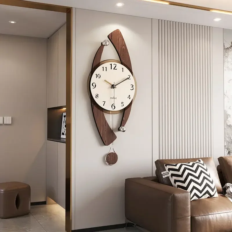 Mid Ancient Style Clock Wall Clock, 2024 New Modern Retro Clock Wall Mounted High-end Art