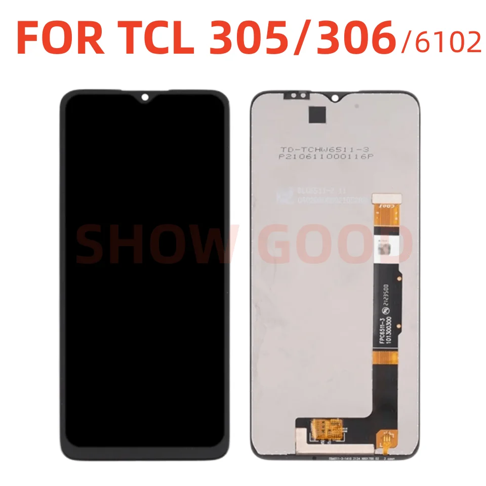 

6.52inch For TCL 305 306 6102A 6102H 6102D smartphone Display lcd touch Screen Digitizer Assembly Replacement