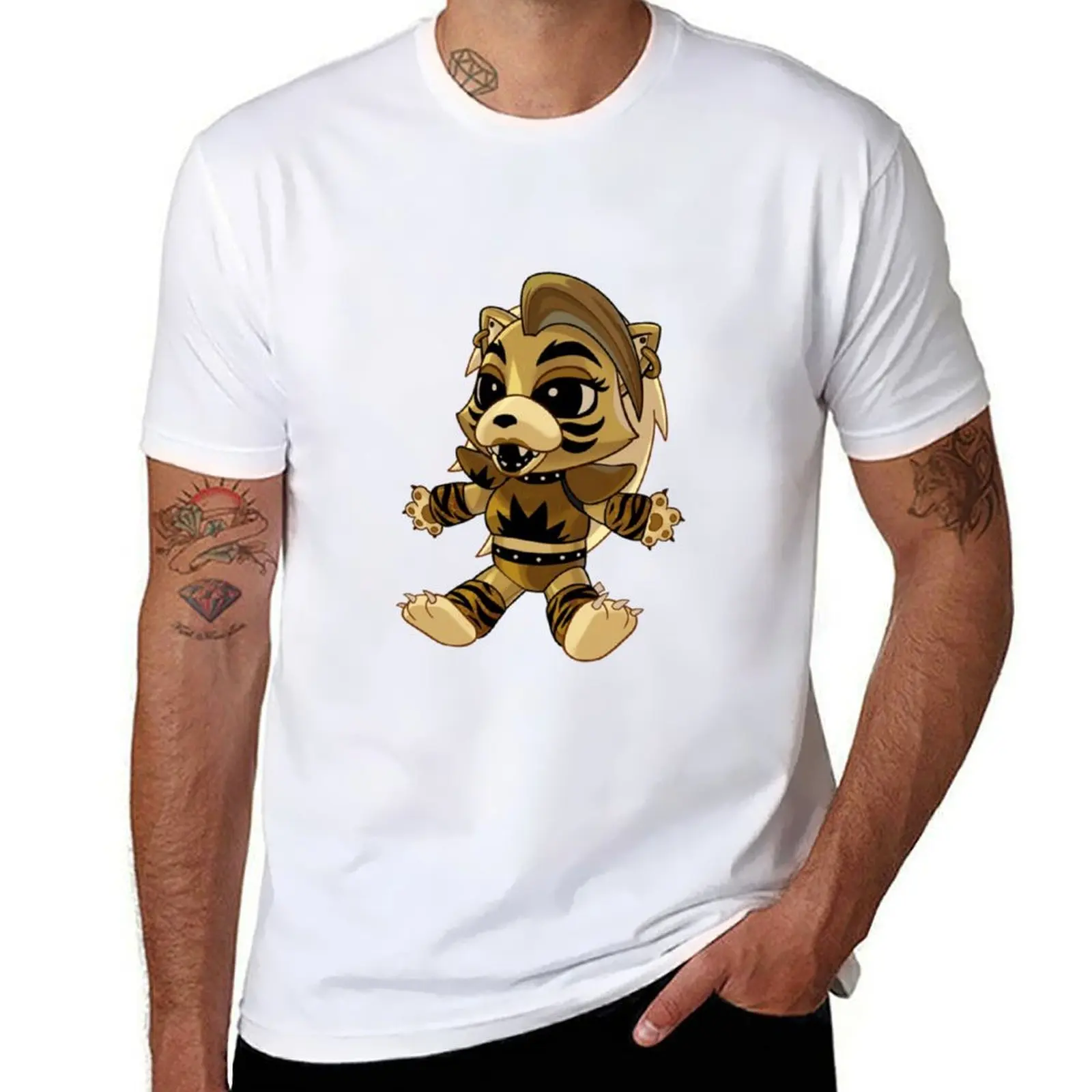 

Golden Roxy Plush T-Shirt man t shirt cotton high quality t shirts for man cotton funny T-Shirt