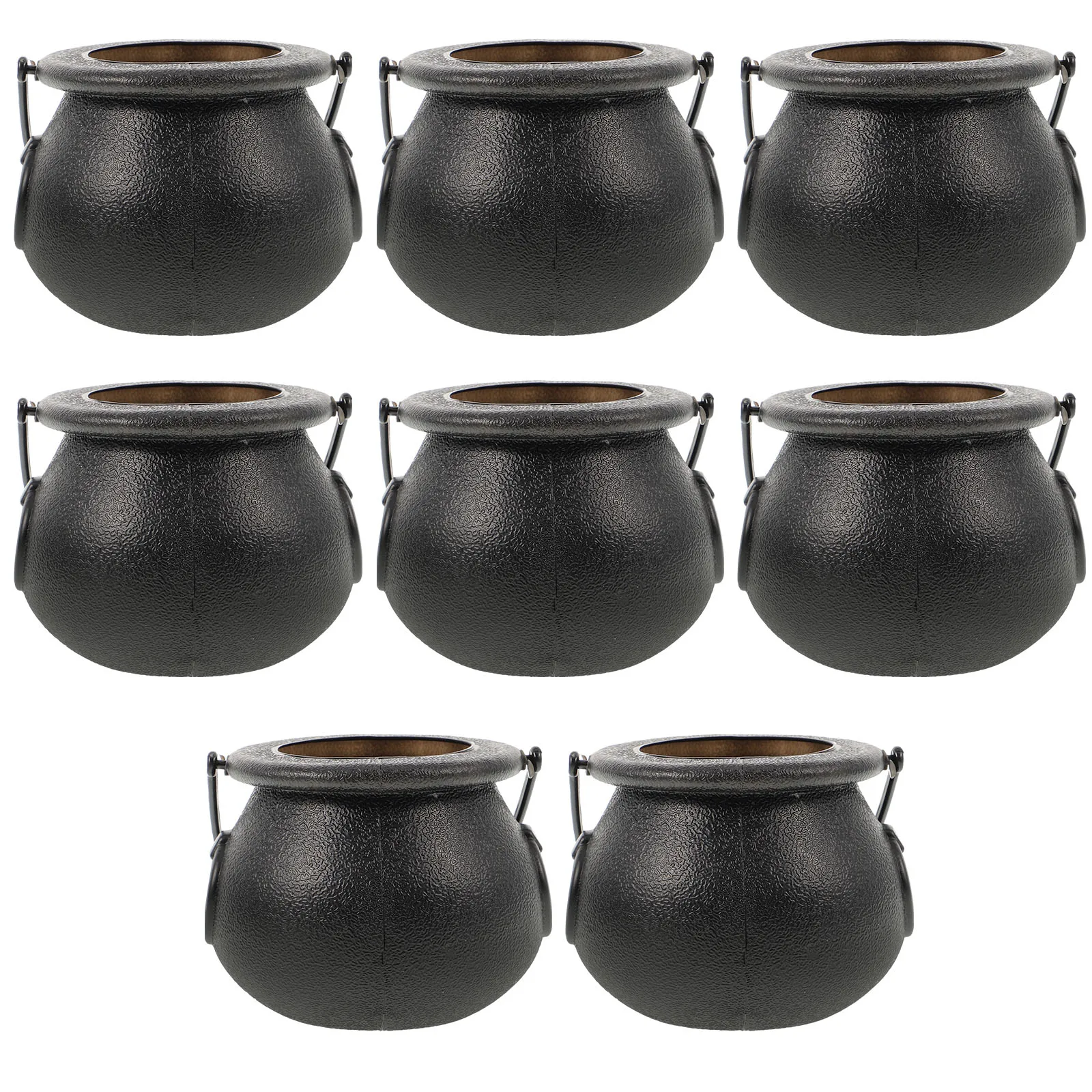 

8 Pcs Witch Jar Candy Bucket Halloween Holder Pot Cauldron Jars Bowl Party Servers