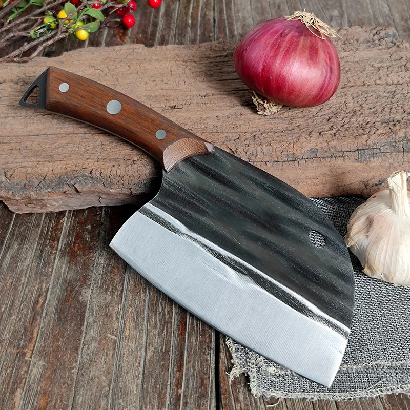 

Longquan kitchen knife, household forging and cutting knife, chef specific knife, kitchen slicing knife, bone chopping knife