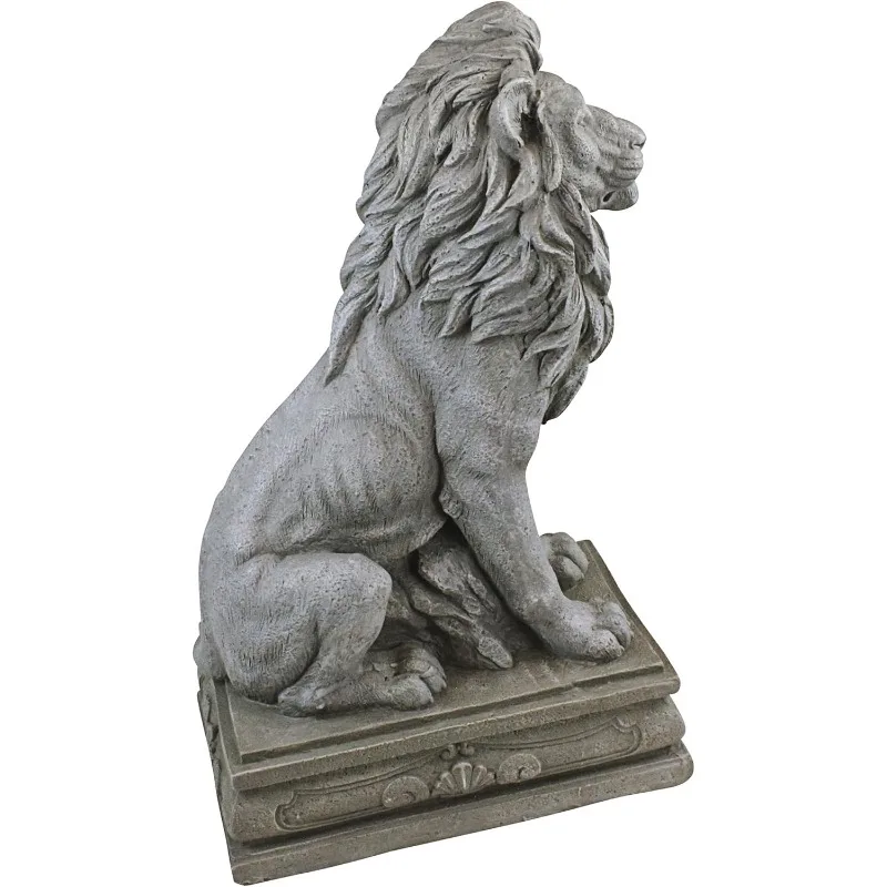 Fouquet Royal Sentinel Lion Statue: Set di due