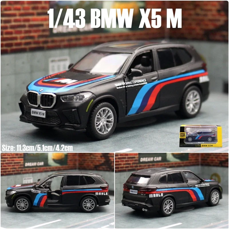 CCA-Modèle réduit de voiture BMW X5M X5 SUV en alliage métallique moulé sous pression, échelle 1:43, véhicule de course sur piste, collection de simulation, cadeau idéal pour enfant