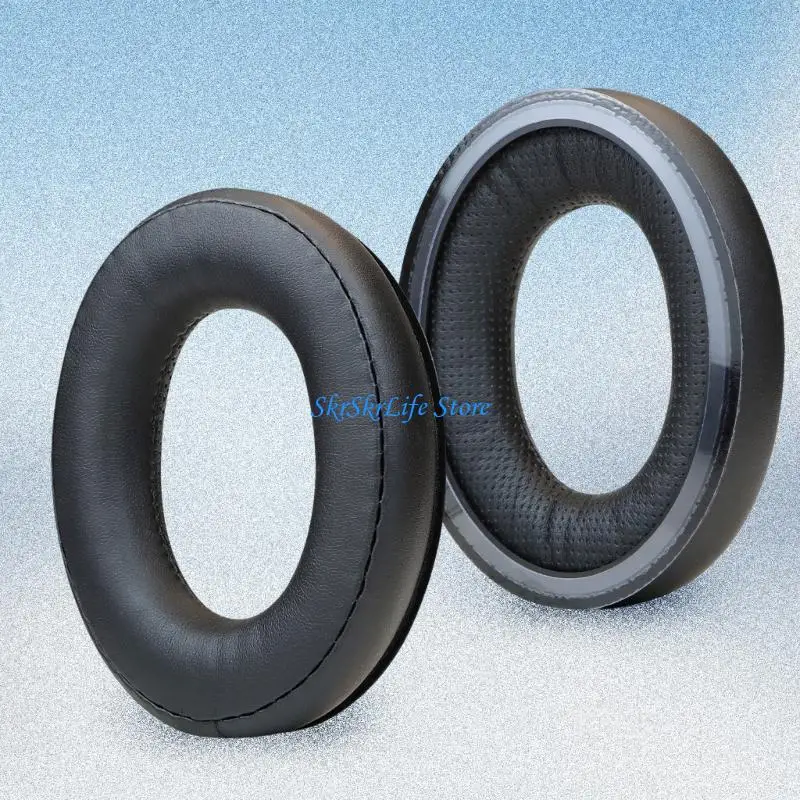 Papaderos cuero proteínas reemplazo E65E Pads para orejas para auriculares HD620 Cojines orejera