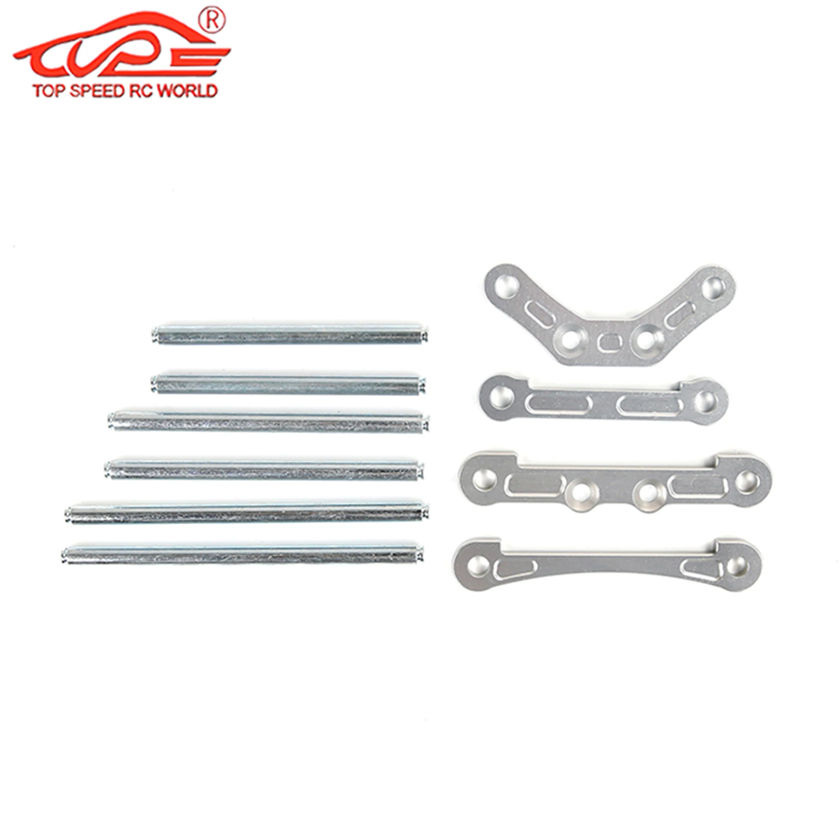 Metalowe elementy pozycjonujące sworznie wału wahacza przedniego i tylnego zawieszenia do tuningu samochodów RC 1/5 HPI Rovan King Motor BAJA 5B 5T 5SC