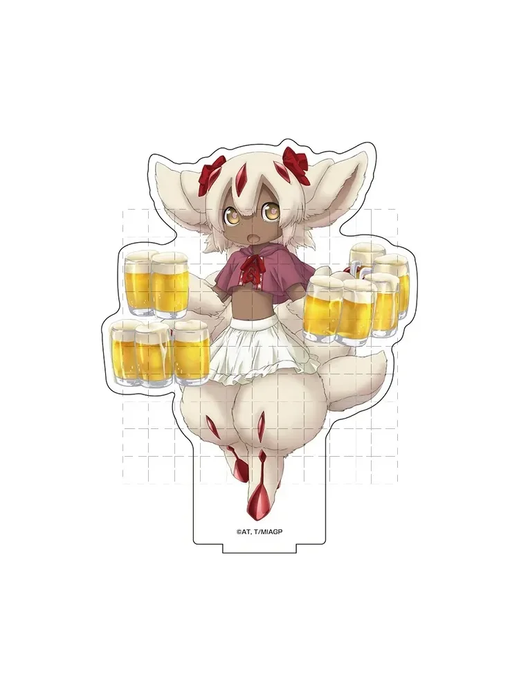 Game Faputa Riko Nanachi Maruruku Marulk Prushka Acrylic Stand Figure Doll Anime Keychain Toy Keyring for Gift