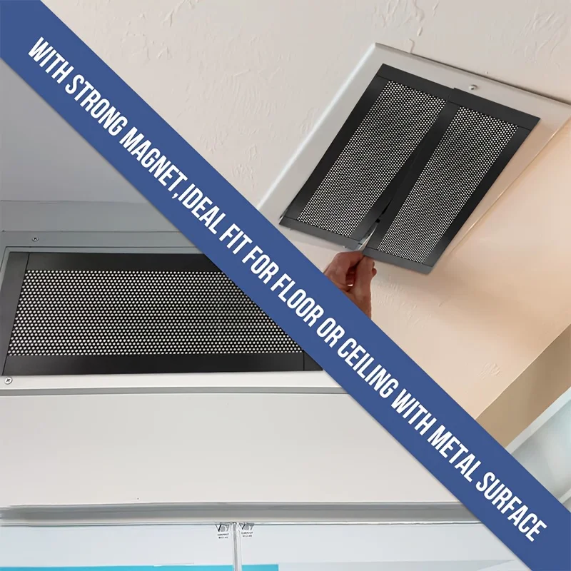 Copertura magnetica per presa d'aria Copertura in rete di PVC per presa d'aria per soffitto a parete di casa