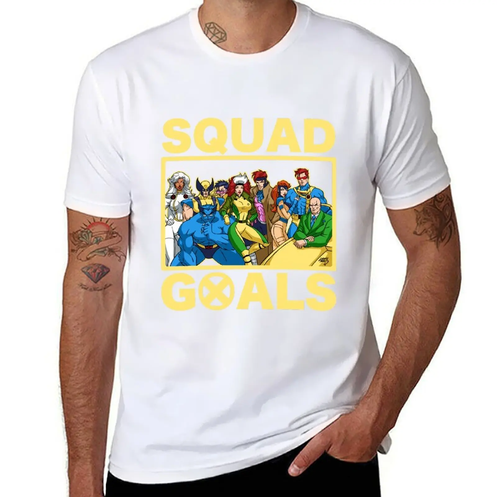

X Squad Goals T-Shirt t shirt man designer men t shirt cotton 100% T-Shirt
