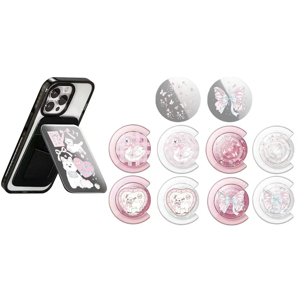 Soporte Magnético para Teléfono con Diseño de Cordero, Mariposa y Cisne, para iPhone y Galaxy, Accesorios para Celulares