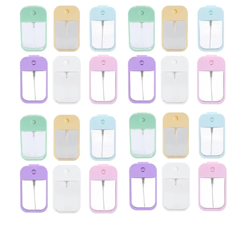 5Pcs 45ml/50ml Silicone Dispenser Card-type Spray Bottle Lotion Travel Portable Gadget Cute Perfume Dispenser Bottle Refillable