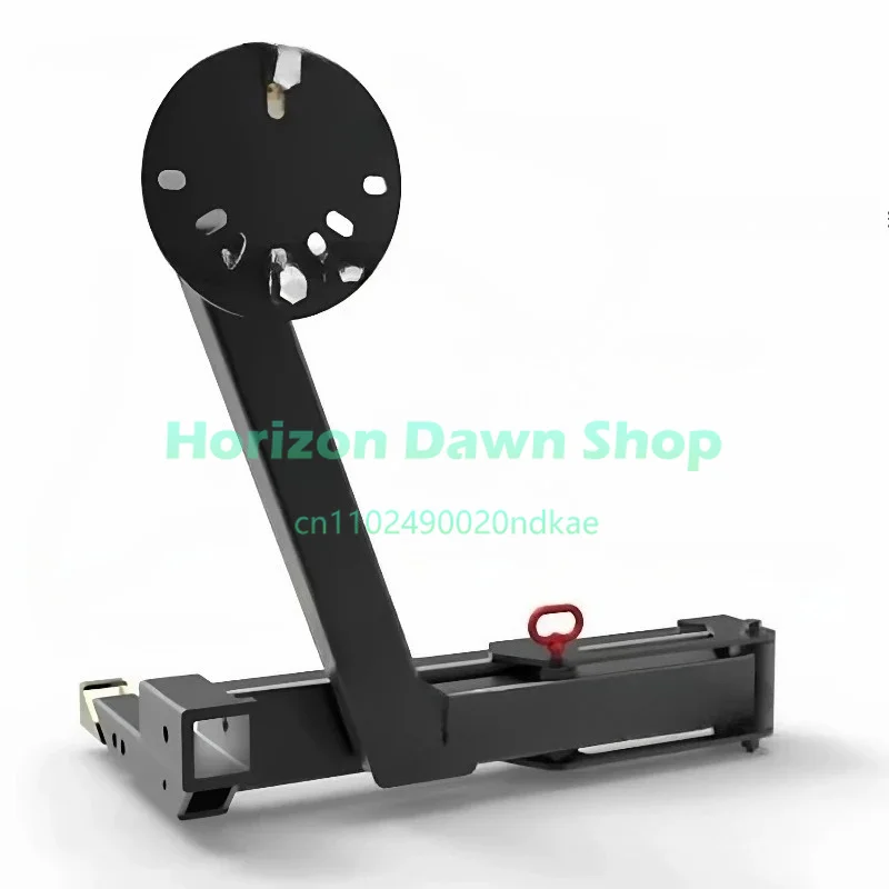 Spare Tire Mount Tow Bar Spare Tire Mount Universal Square-Mouth Spare Tire Mount with License Plate Frame