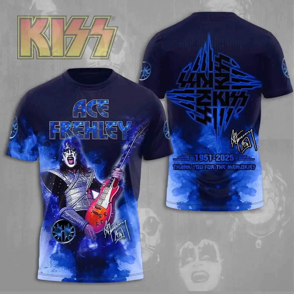 Ace Frehley 1951-2025 Thank You For The Memories T-shirt 3D Apparel