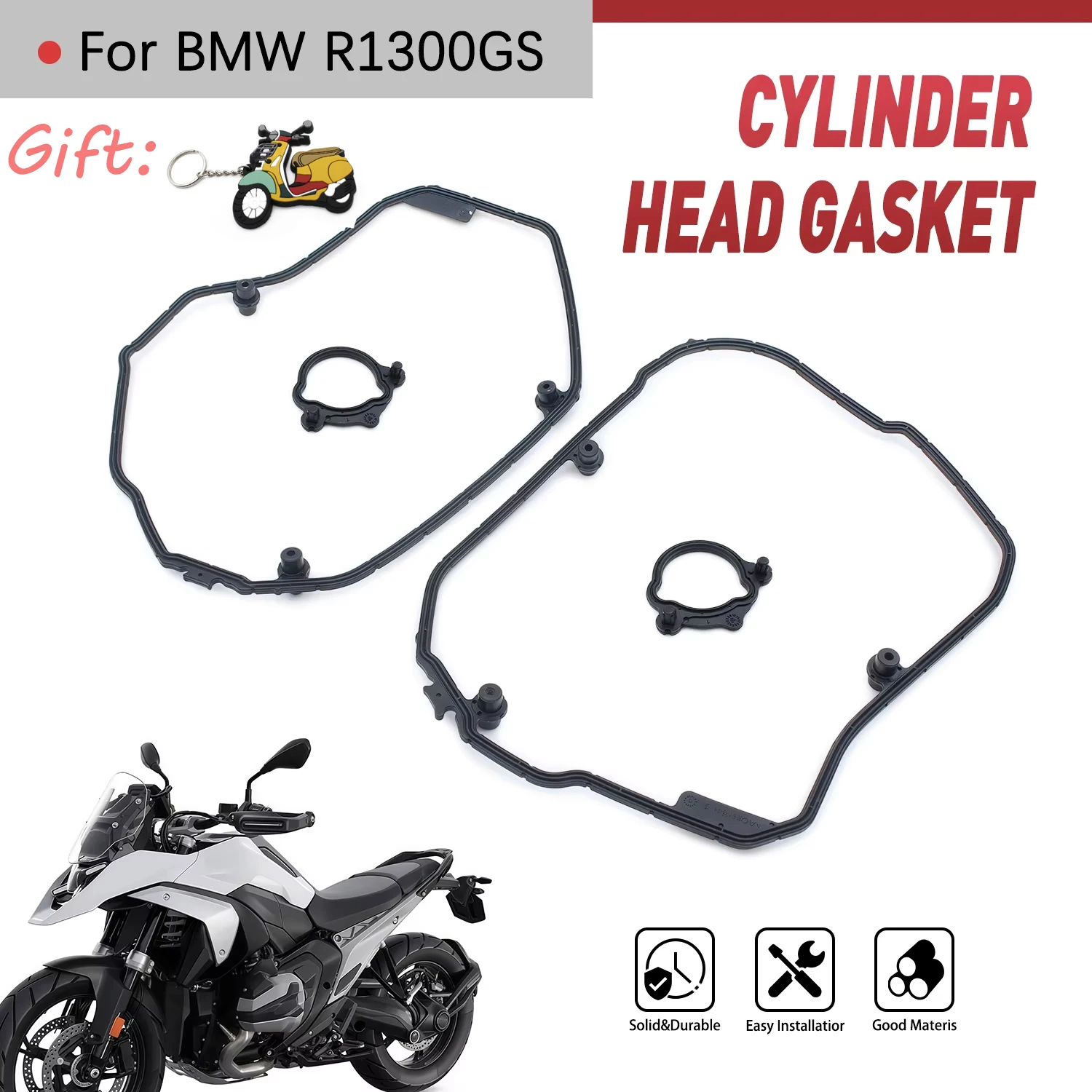 

Motorcycle Engine Cylinder Crankcase Clutch Cover Gasket For BMW R1300GS 2024 2025 2026 OEM Left 11121027893 Right 11121027894