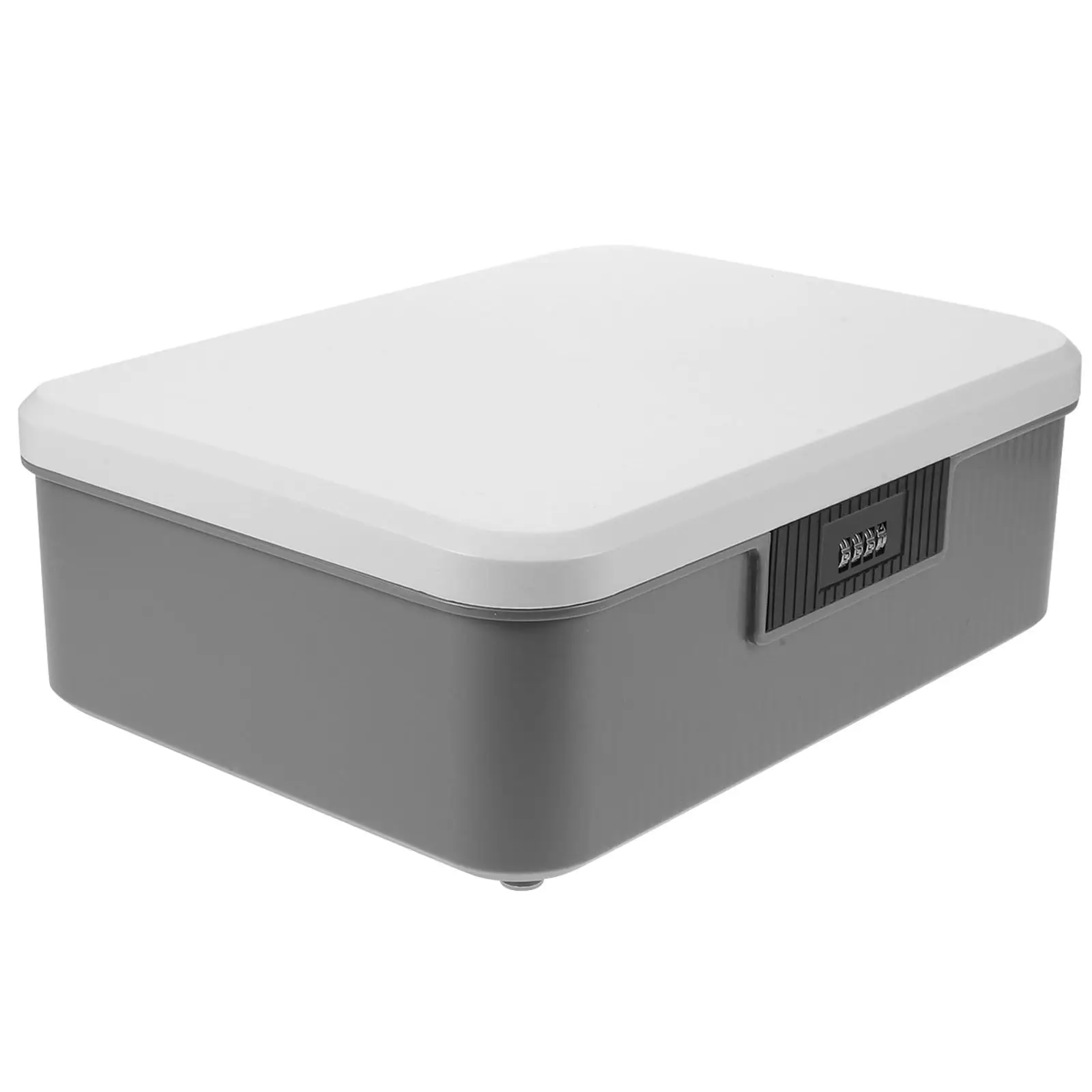 16L Lockable Storage Container Password Lock Secure Document Box Compact Lightweight for Office Home Car Travel Important Papers