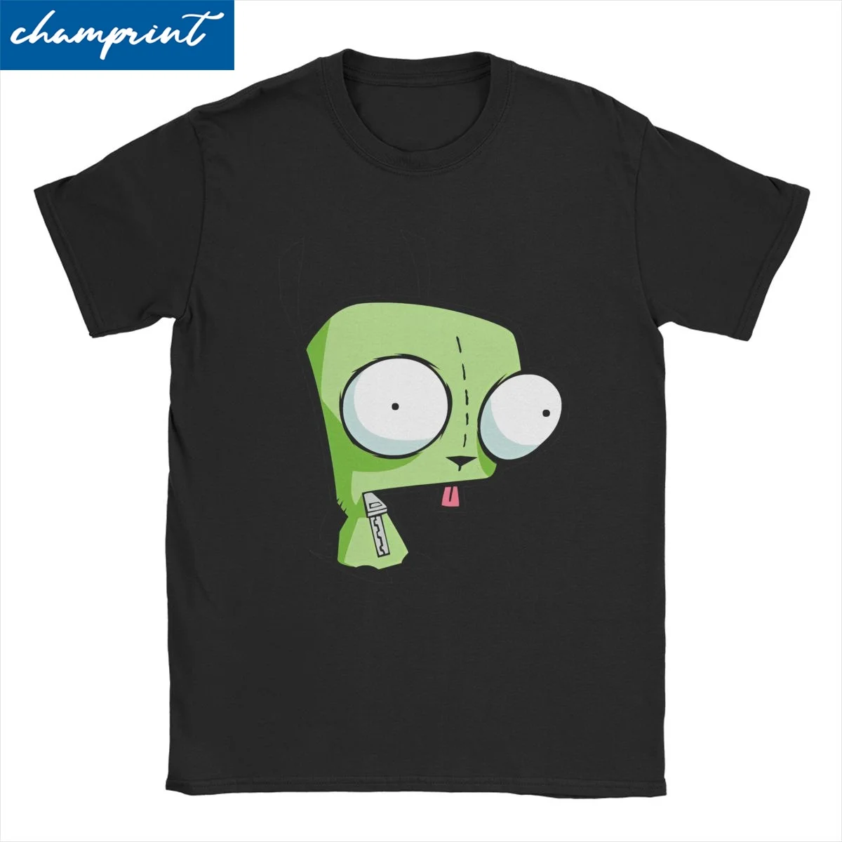 Kawaii Alien Invaders Zims T Shirts for Men Women Pure Cotton Vintage T-Shirt  N-Nickelodeons Tee Shirt Clothes Graphic Printed