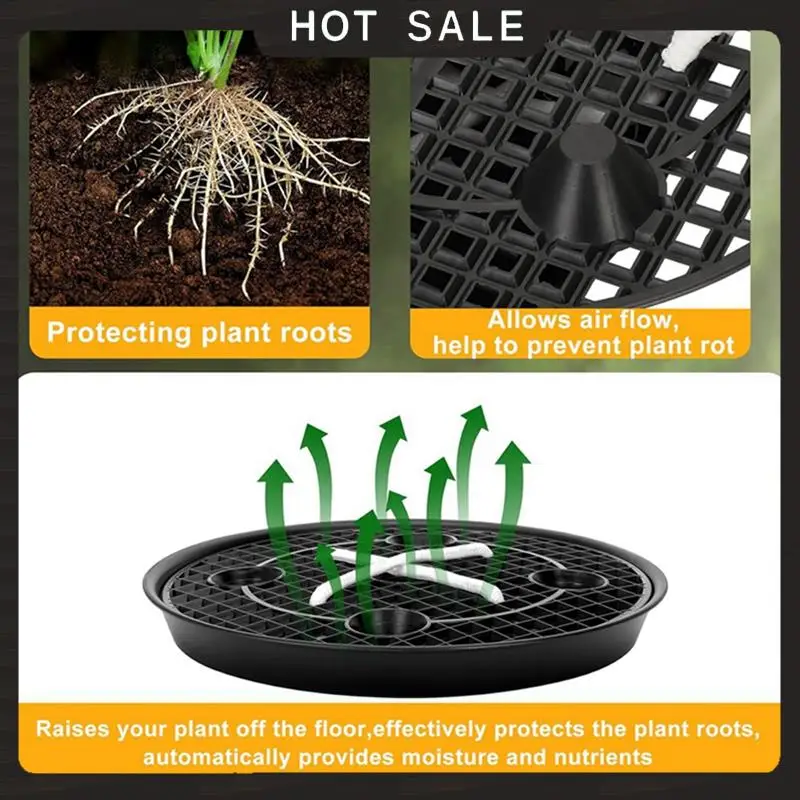 24-Hour Delivery Self Watering Fabric Pot Base 4-Pack Auto Pots Fit 5 Gallon Grow Bags,Auto-Irrigation Water Delivery System