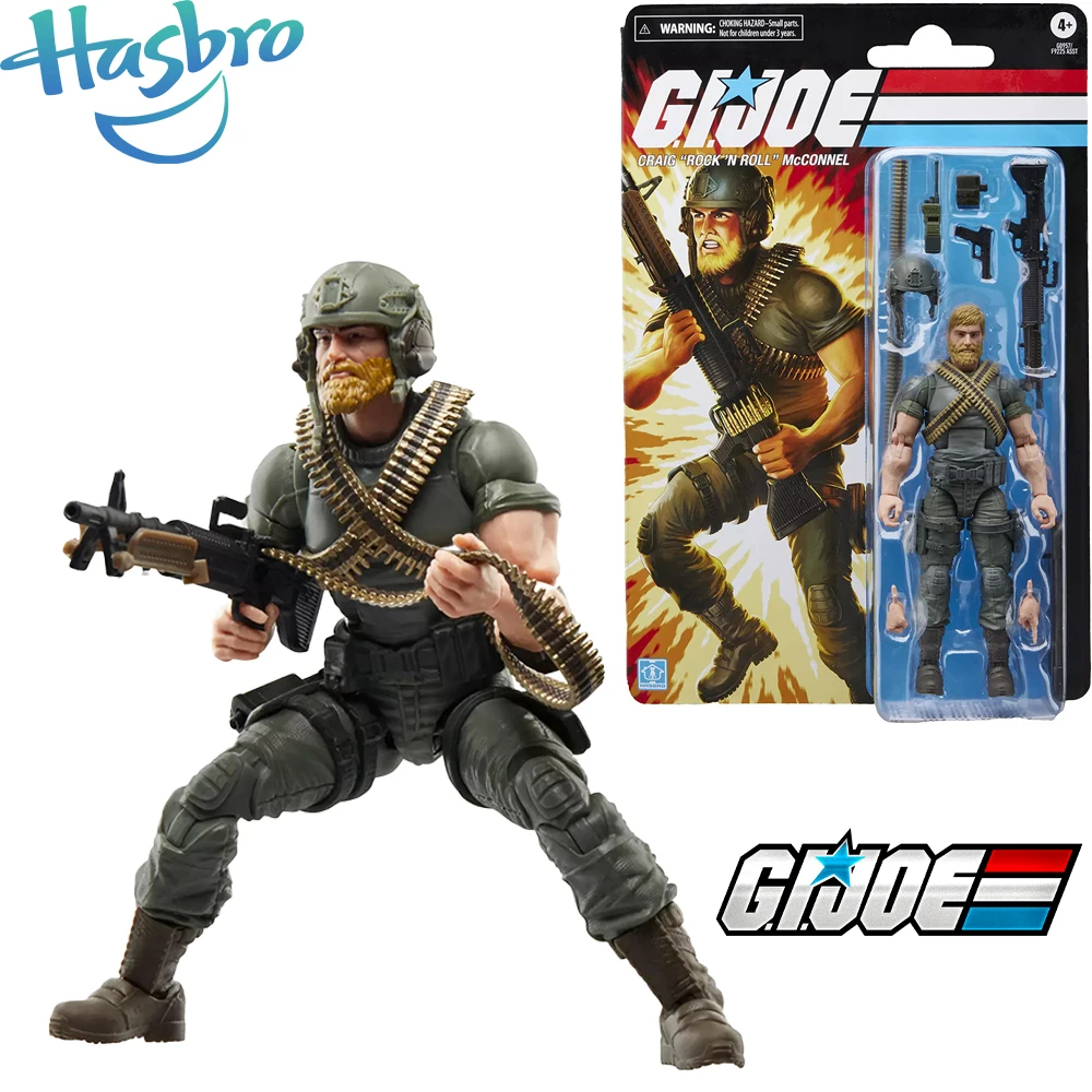 Pre Sale Original Hasbro G.i. Joe Classified Series Retro Cardback Craig Rock N Roll Mcconnel 6 Inches Doll Action Figures