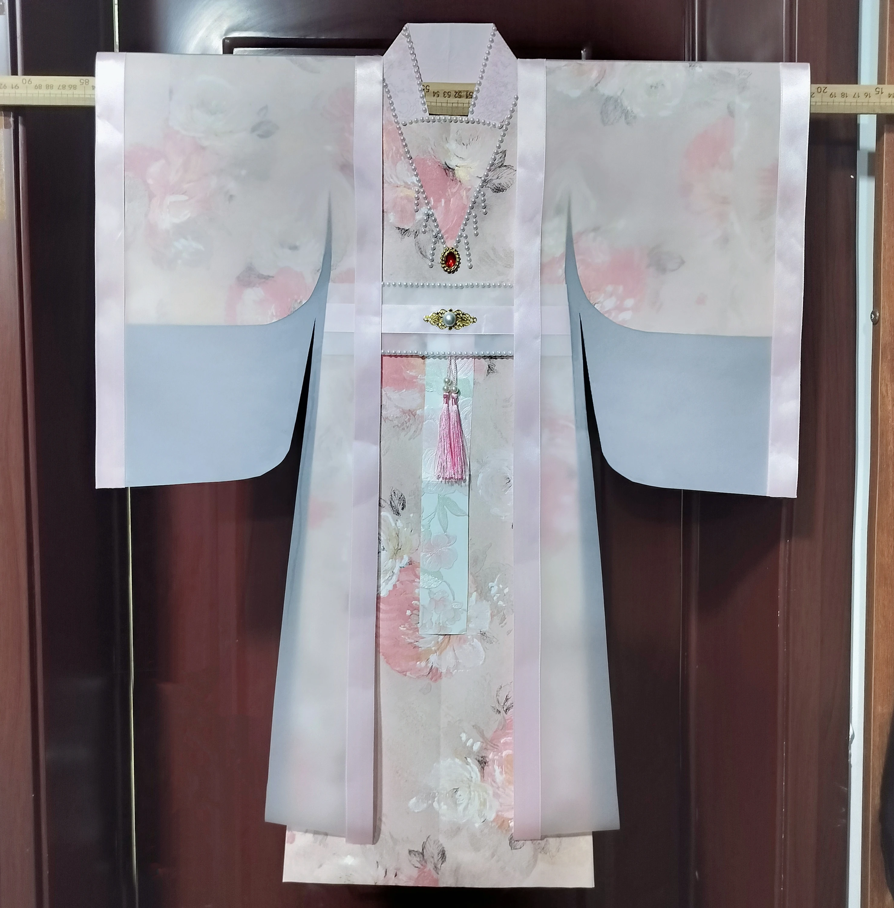 手作り紙衣装-古代風女性用ローブ-妖精衣装-お祭り用品-ギフトアイデア-ランタン素材キット