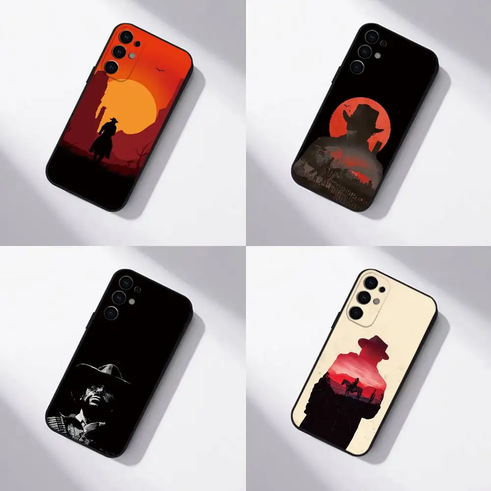 Coque de téléphone R-Red D-Dead R-Redemption 2 en silicone noir souple pour Samsung S25, S21, S22, S23, S30, Ultra, S20, Plus, Fe, Lite