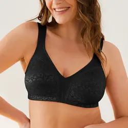 Kingslove – soutien-gorge sans fil pour femme, couverture complète, Non rembourré, grande taille, Lingerie pour gros seins, bonnet C D E F G H
