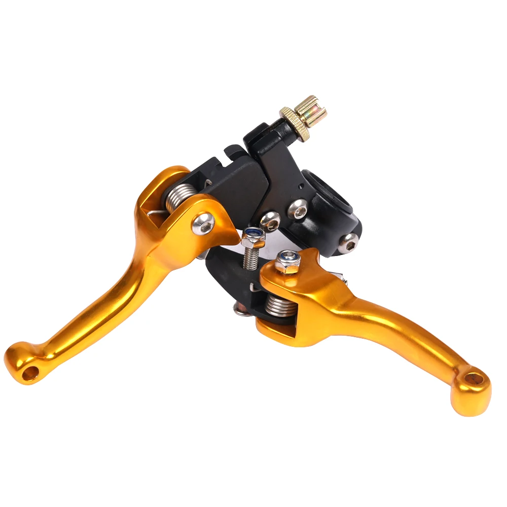 

7/8 inch 22mm Universal Adjustable Brake Clutch Levers Short Alloy Brake&Clutch Handlebar Lever for Dirt Pit Bike