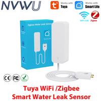 Tuya WiFi Zigbee Smart Water Leak Sensor Liquid Leakage Alarm Devices Overflow Level Detector Flood Protection Support SmartLife