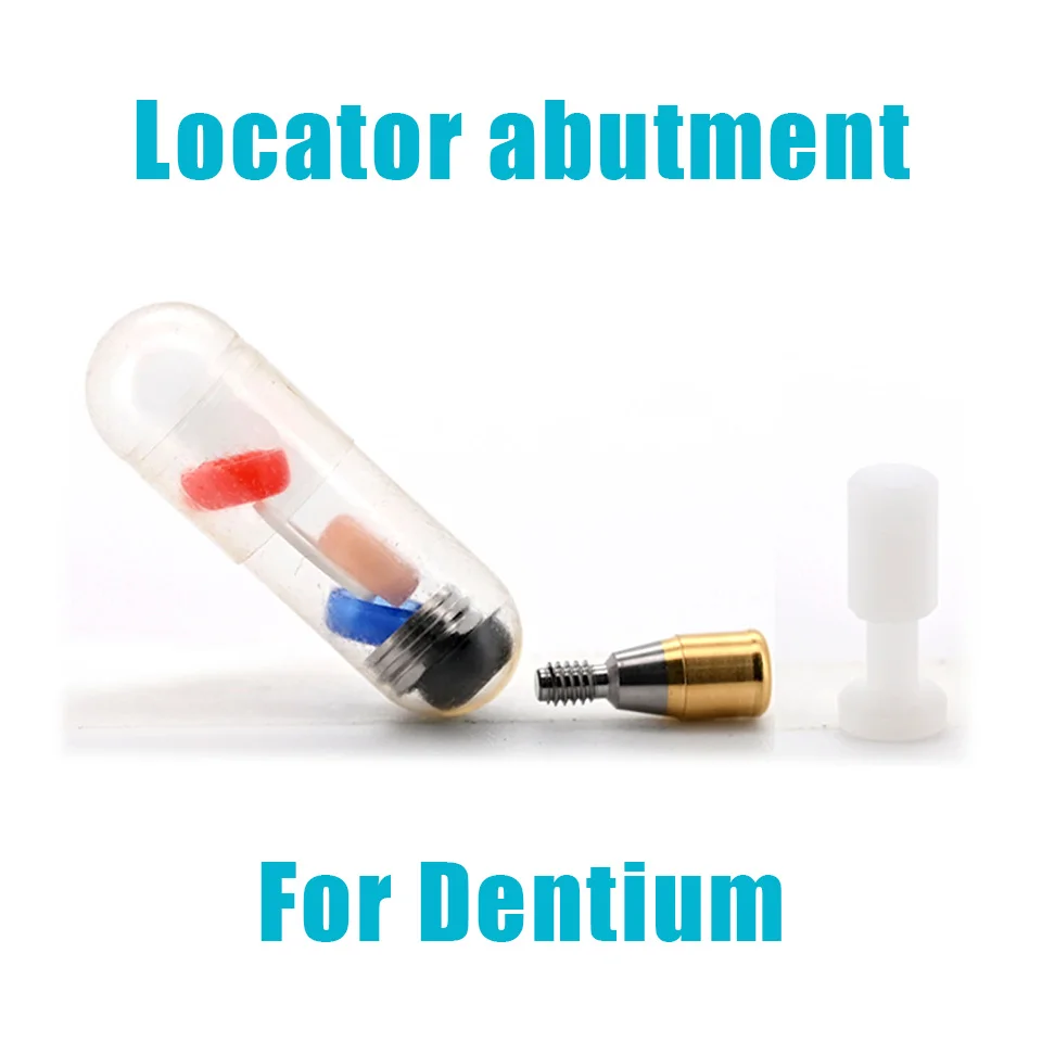 Dental Locator Abutment Compatible with Dentium Implants System Overdenture Retention Abutments Dental Lab Supplies Replacement
