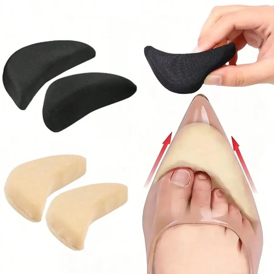 Sponge Forefoot Insert Pads Women Pain Relief High Heel Insoles Reduce Shoes Size Filler Protector Adjustment Shoe Accessories