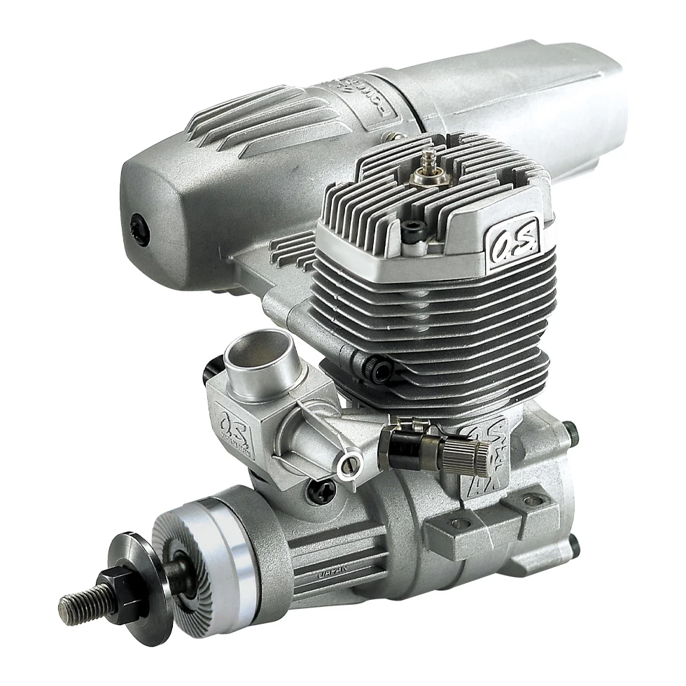 OS Engines 55AX Nitro Two-Stroke ABL Glow Plug Engine With Muffler 15612 46-50 Class For RC Fixed Wing Model Airplane Engine