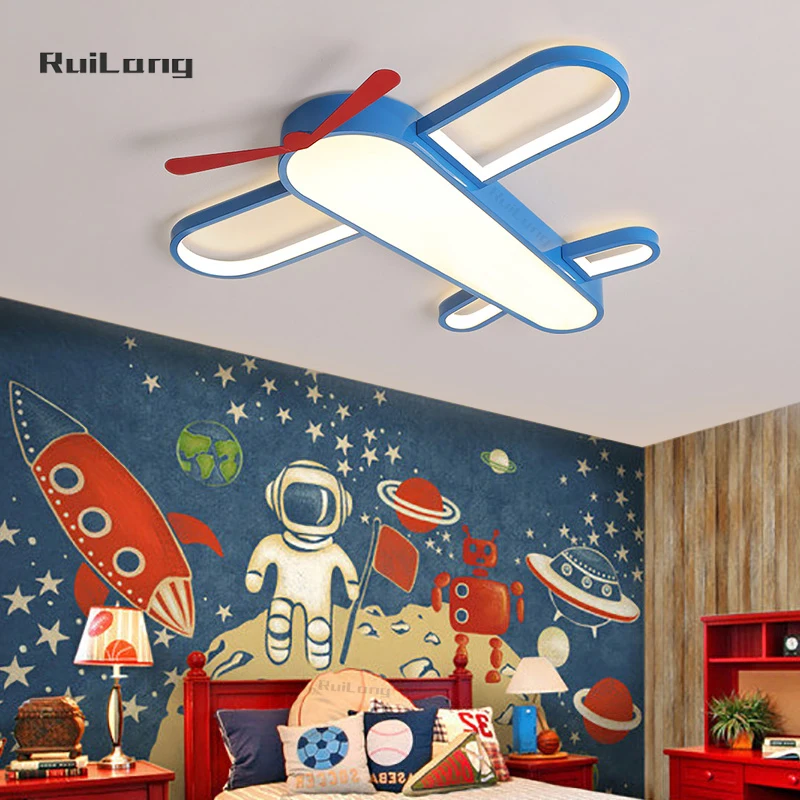 

Cartoon Airplane Ceiling Lamp Kids Room Light Ceiling Chandelier Boys Bedroom Child Baby Room Ceiling Light Astronaut 실링팬 led 조명