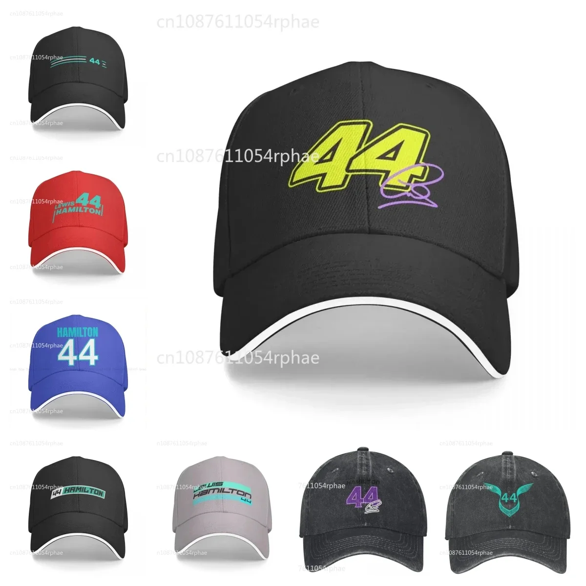 Lewis Hamilton Signature 44 Baseball Cap New In The Hat Hats foam party hats Fluffy Hat Man Cap Women'S