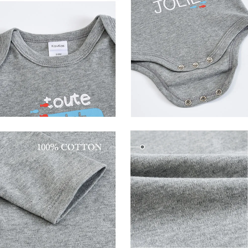 3-5 Pcs/Lot Newborn Baby Clothes Boys Cute Romper 100% Cotton Long Sleeve Bodysuit Baby Clothing Sets Gift Infant Jumpsuit 0-12M
