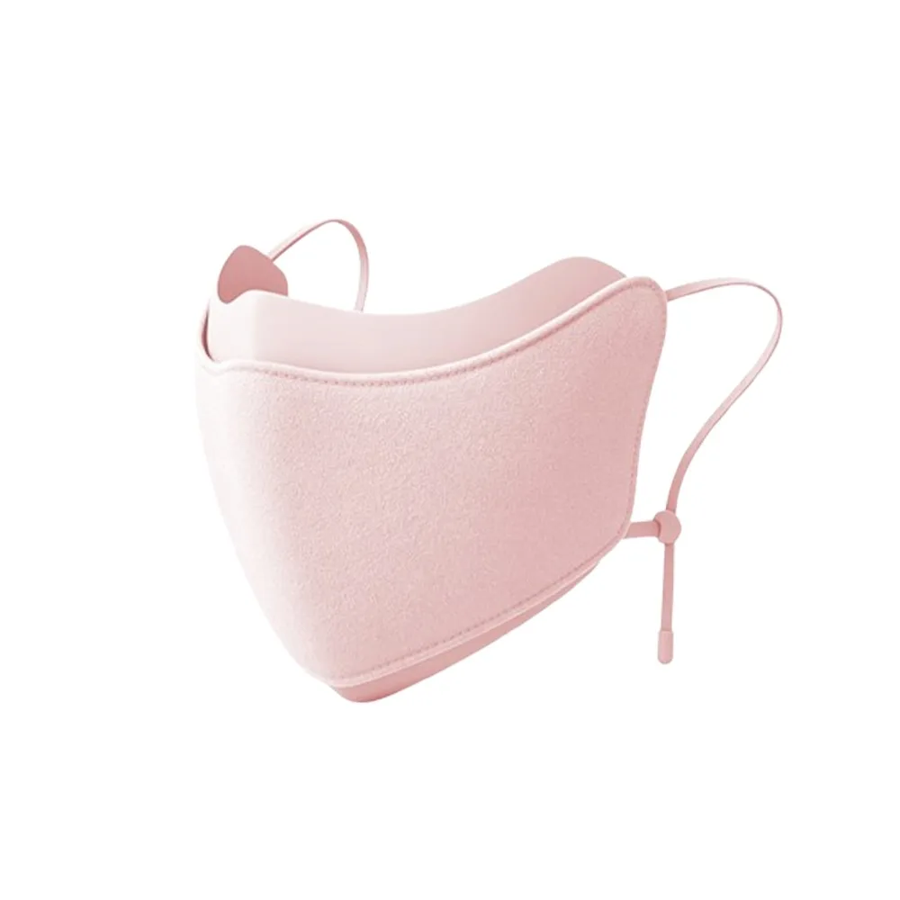 Half Face Partition Warm Face Mask Heat Retain Adjustable Ear Loop Anti Haze Face Cover Heat Storage Breathable