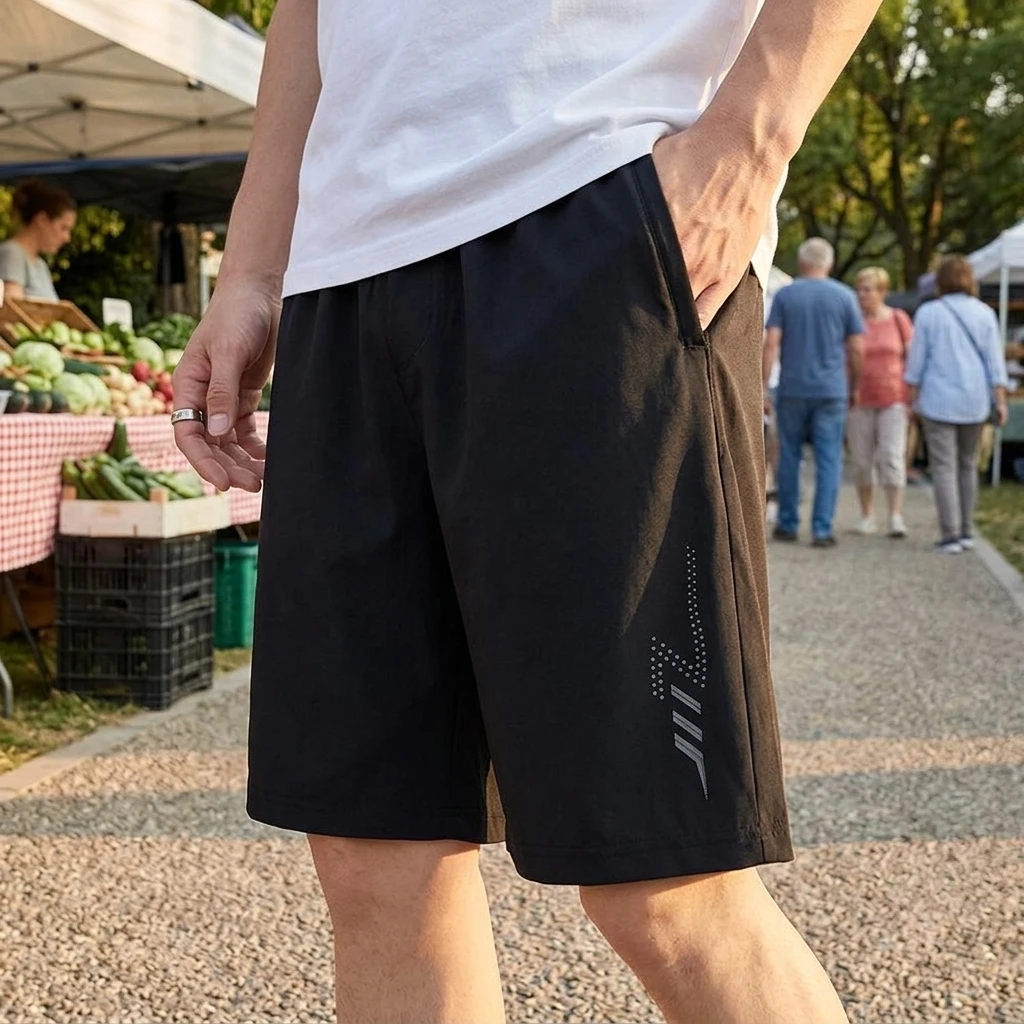 2026 Men Gyms Sports Shorts Summer Sports Bottoms Thin Breathable Beach Short Pants Male Running Shorts Lightweight