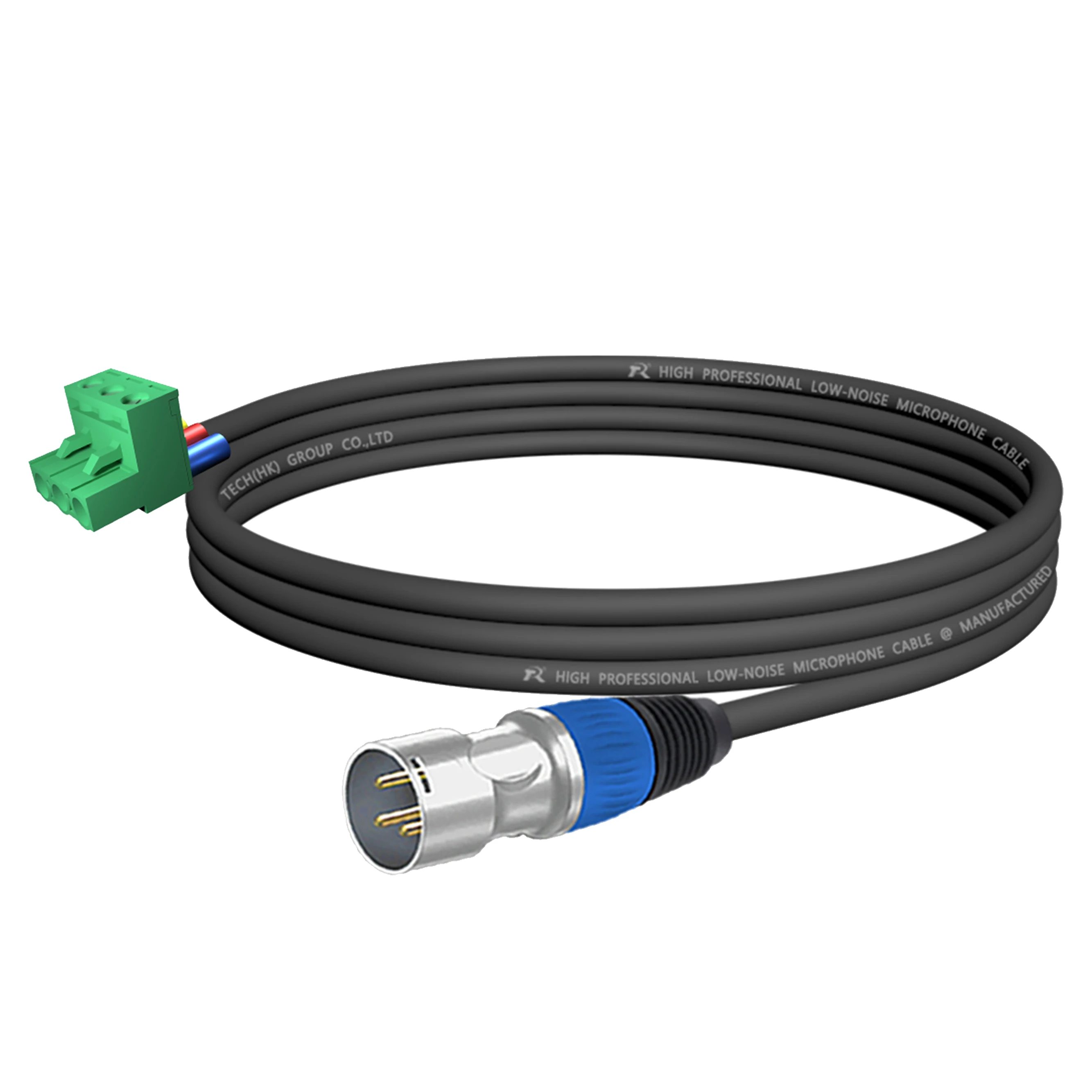 1 Stück 3-Pin PCB-Schraubklemmen-Stecker auf XLR M/F-Kabel, XLR-zu-Phoenix-Konverterkabel, rauscharmes Mikrofonkabel für Lautsprecherprozessor – Detail 10