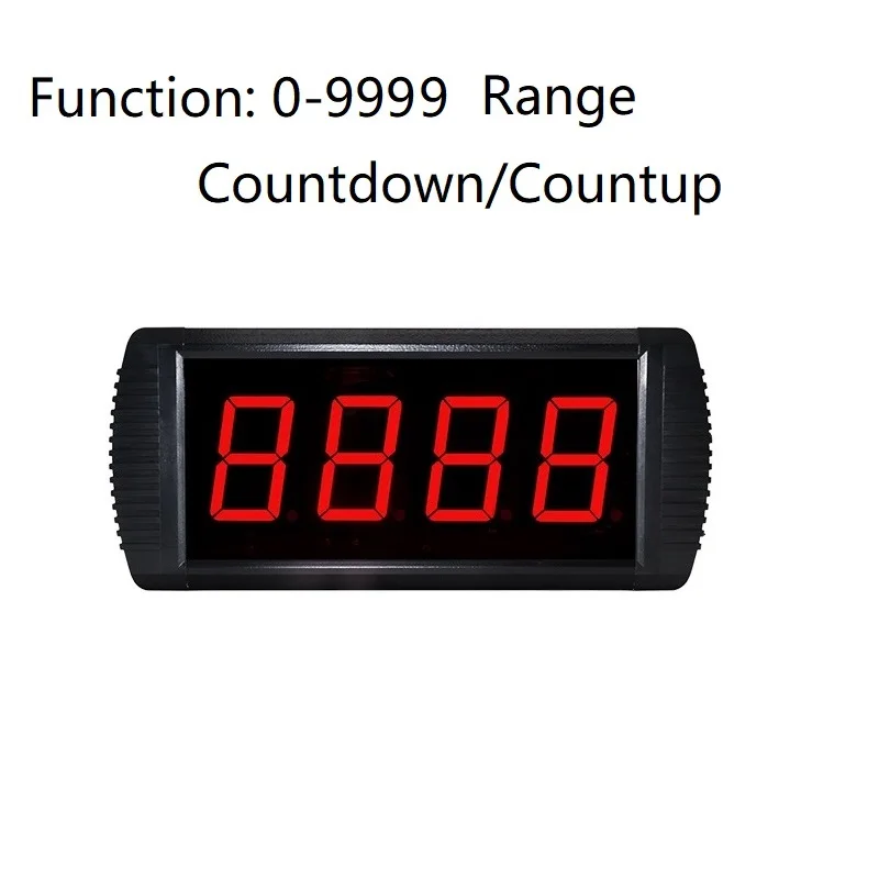 Portable 3 Inch 4 Digit Display LED Multifunction Countdown Countup Timer 9999 Days Digital Counter with Remote Control