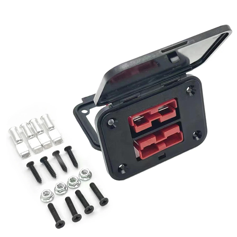 

High Current Capacity Twin Dual Flush Mount Connector for Material Handling Equipment and Power Distribution Needs