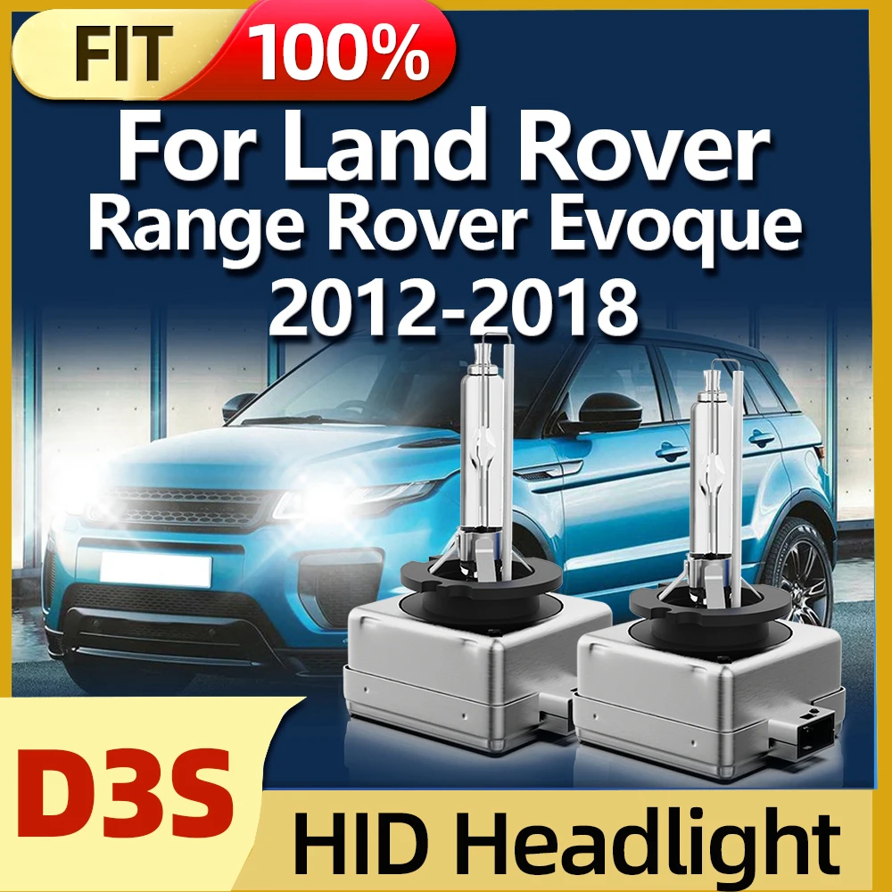 Roadsun D3S HID Bulbs Xenon Headlight 6000K Fit For 2012 2013 2014 2015 2016 2017 2018 Land Rover Range Rover Evoque