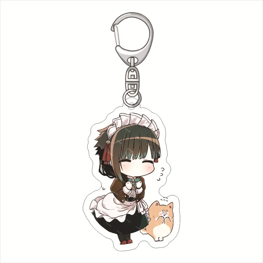 Anime You are Ms Servant 6cm Yuki Yokoya Hitoyoshi Yokoya Riko Acrylic keychain pendant birthday gift