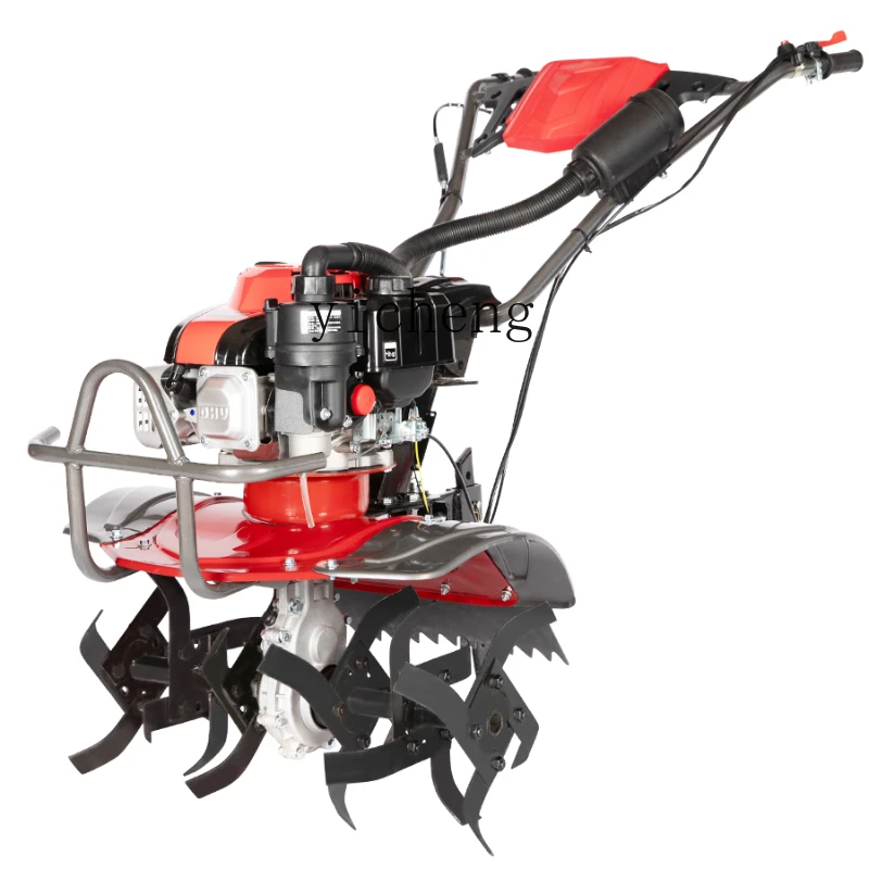 

ZK Gas Tiller Cultivation Machine Small Agricultural Ditching Soil Weeding and Turning Machine