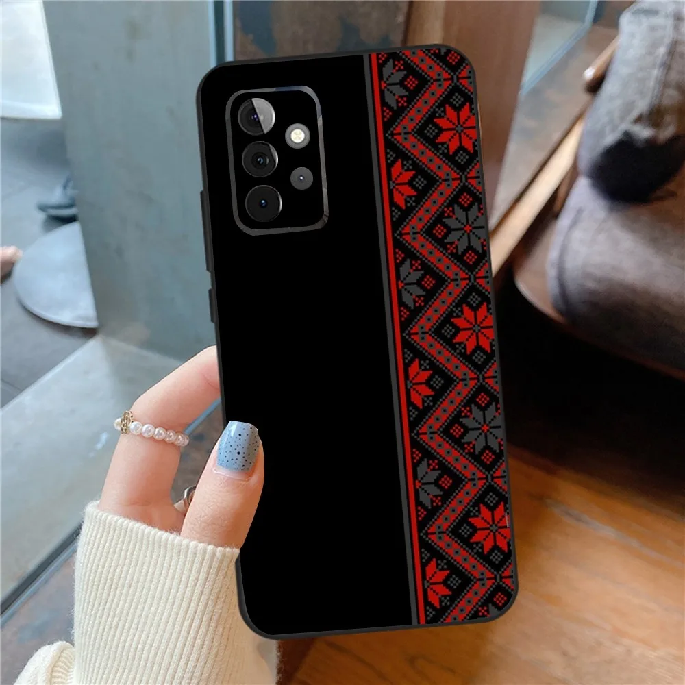 U-Ukraine O-Ornament pattern Phone Case For SamsungS24,23,22,21,S20 Ultra Pro 10,S30Plus,S9,20lite Ultra Black Cover