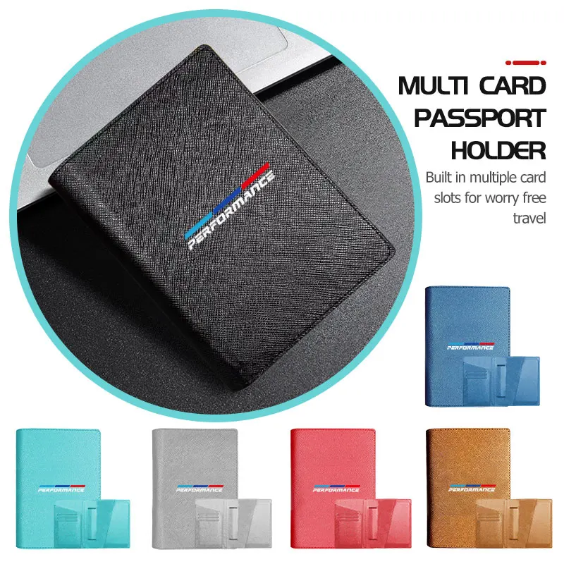 Multifunctional Leather Car Wallet Driver License Bag ID Passport Card Bag For BMW X1 X3 X4 X5 X7 G20 G38 F20 F39 F48 E46 E60