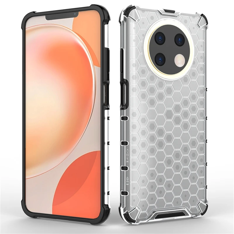 For Huawei Nova Y91 STG-LX1 STG-LX2 Case Soft Silicone+PC Clear Phone Case For Nova Y91 Y 91 NovaY91 Shockproof Armor Back Cover