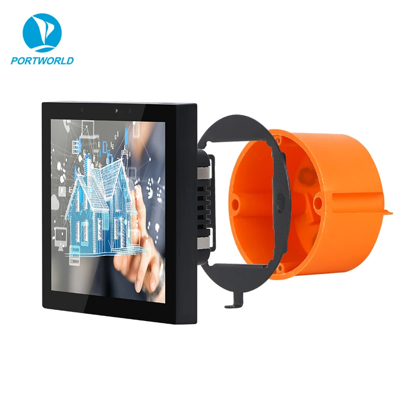 Portworld Embedded Factory Touchscreen DC RS485 RJ45 Zigbee Office 4-Zoll- KNX-Tablet