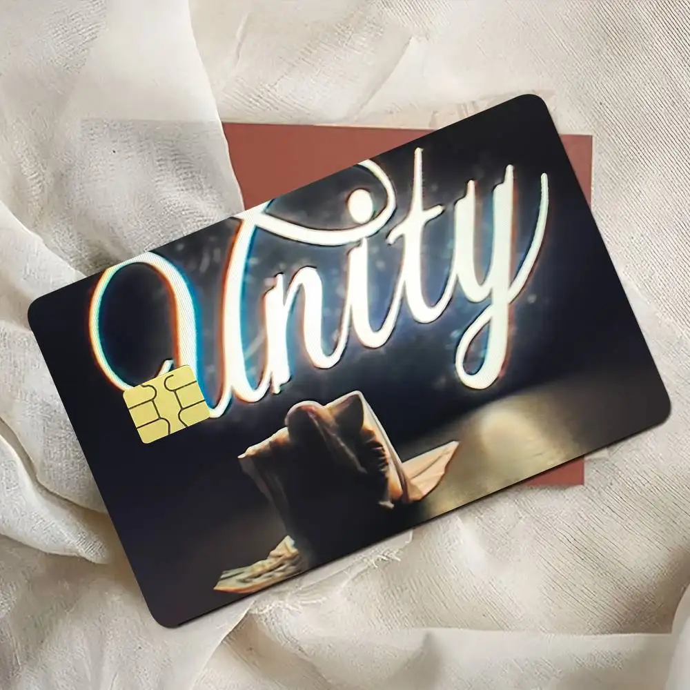 Unity J-Joost KleInS Singer Card Stickers Waterproof Film Skin Cover 4PCS Credit Debit Front Decoration Bank Pass 3d Sticker