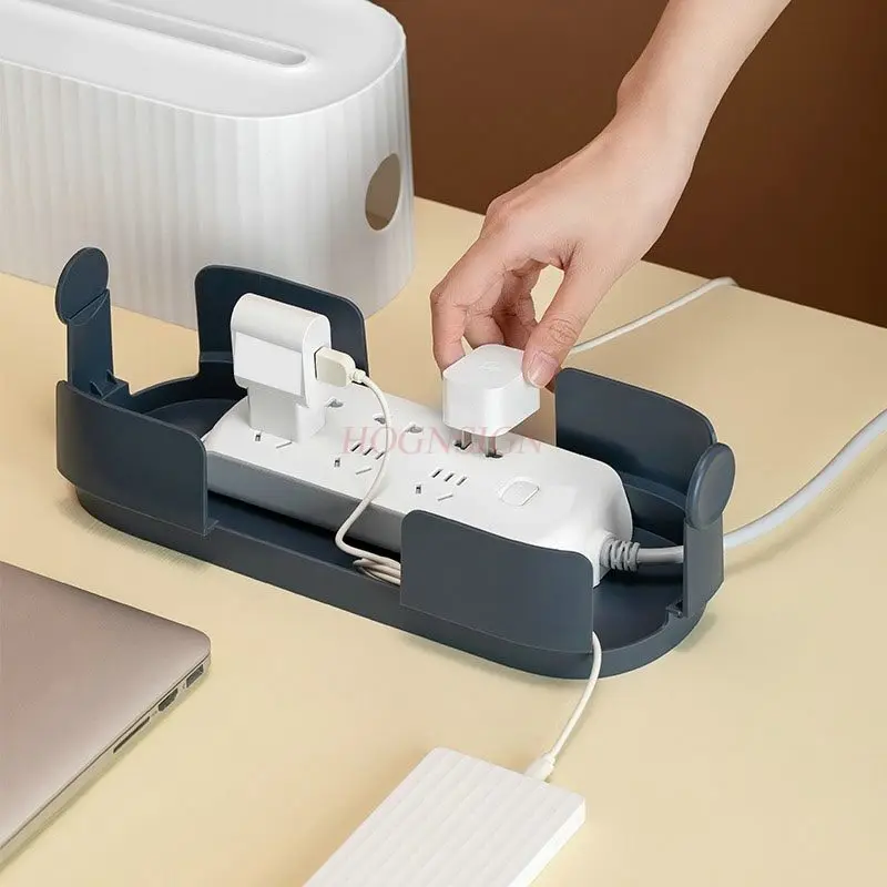 1pcs Plug in strip, storage box, desktop data cable, power cord, socket, organizer, charger plug, junction box