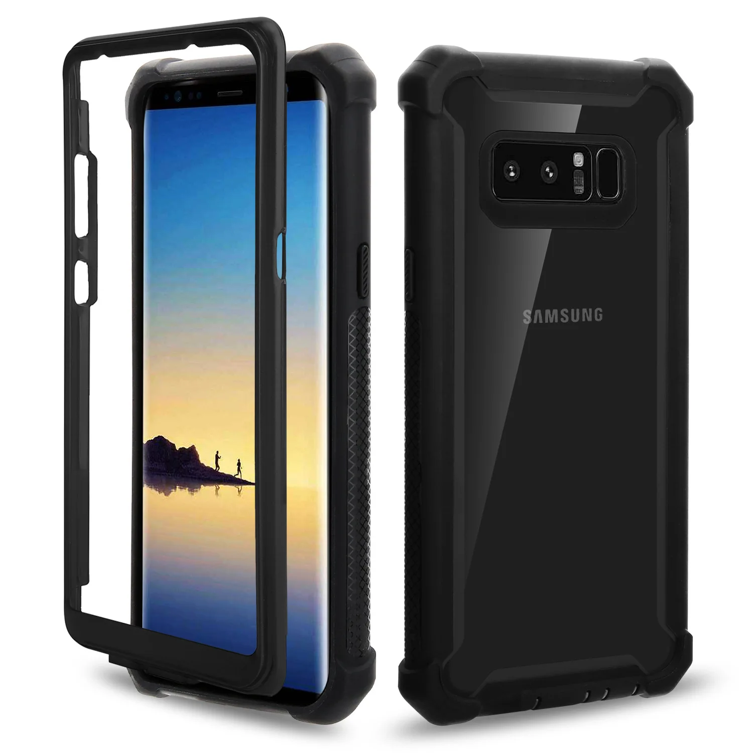 Capa Transparente para Galaxy S10/S10 Plus, Capa Protetora Antichoque de Corpo Inteiro Compatível com Samsung Galaxy Note 9, Note 10/Note 10+ Plus